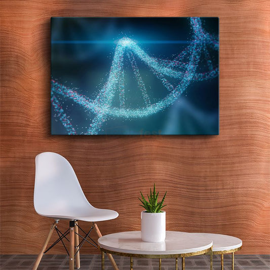 Genetik Mühendisi - DNA Moleküler Yapı Kanvas Tablo