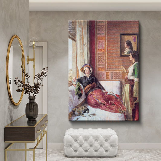 Osman Hamdi Bey - Haremde Kanvas Tablo