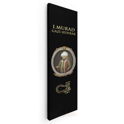 Osmanlı Padişahı - I. Murad Gazi Hünkar Portresi Kanvas Tablo