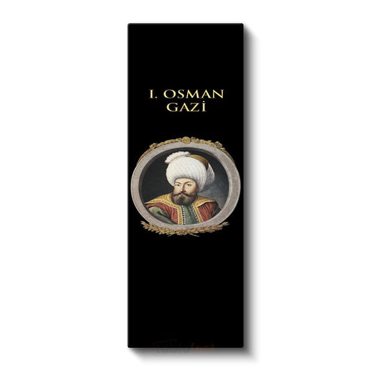 Osmanlı Padişahı - I. Osman Gazi Portresi Kanvas Tablo