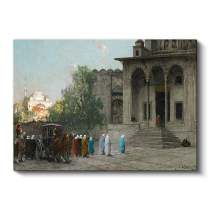 Saray Yaşamı - Osmanlı Dönemi Mimari Detaylar Kanvas Tablo
