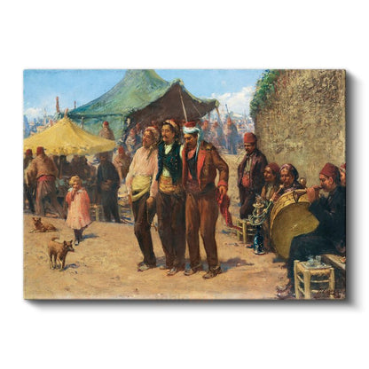 Osmanlı Pazarı - Çadır Altında Gündelik Yaşam Kanvas Tablo