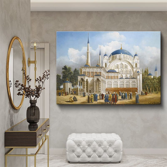 İhtişamlı Cami - Osmanlı Mimarisi Kanvas Tablo