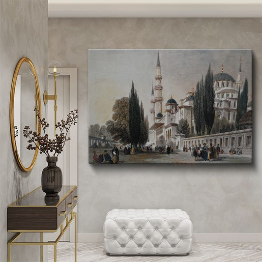 Süleymaniye Camii - Osmanlı Mimarisinin Görkemi Kanvas Tablo