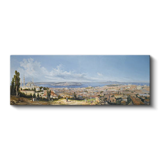 İstanbul Manzarası - Tarihi Yarımada Panoramik Görünüm Kanvas Tablo