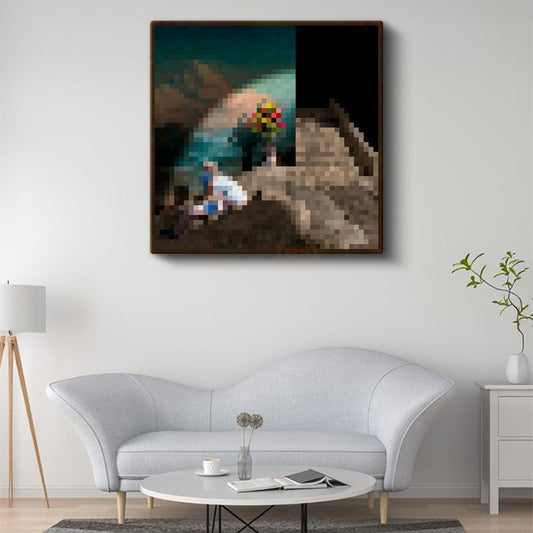 Minecraft - Bouquet Piksel Kanvas Tablo