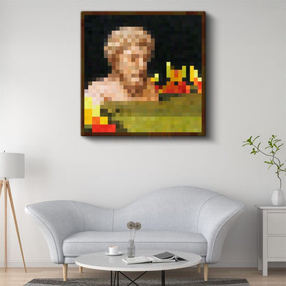 Minecraft - Bust Piksel Kanvas Tablo