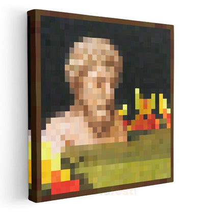 Minecraft - Bust Piksel Kanvas Tablo