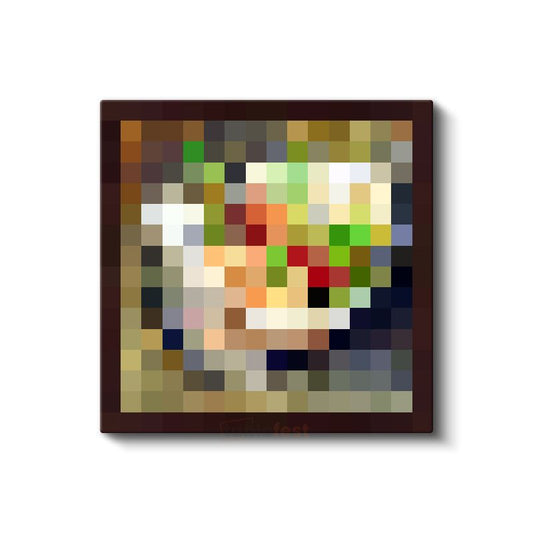 Minecraft - Kebab Med Tre Pepperoni Piksel Kanvas Tablo