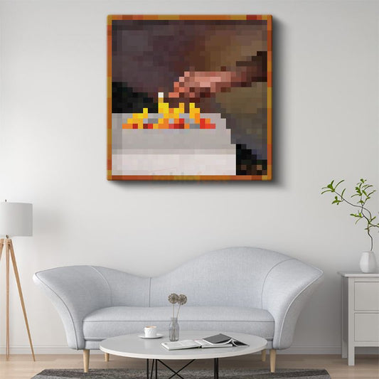 Minecraft - Match Piksel Kanvas Tablo