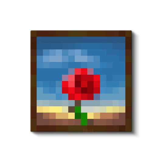 Minecraft - Meditative Piksel Kanvas Tablo