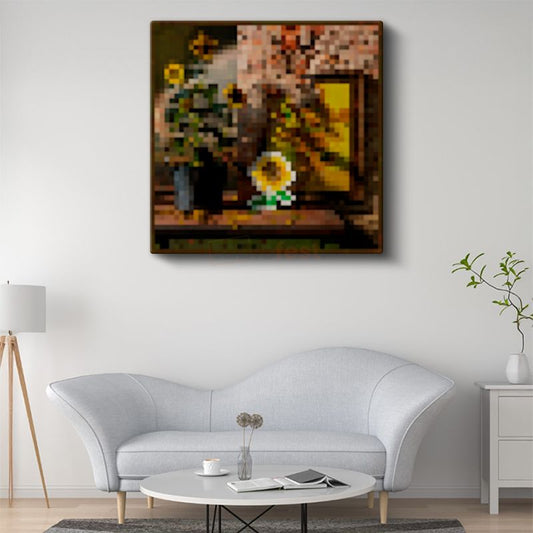 Minecraft - Sunflowers Piksel Kanvas Tablo