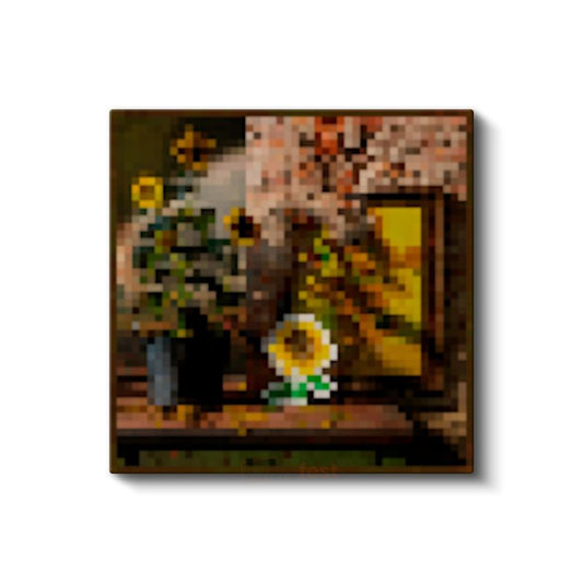 Minecraft - Sunflowers Piksel Kanvas Tablo