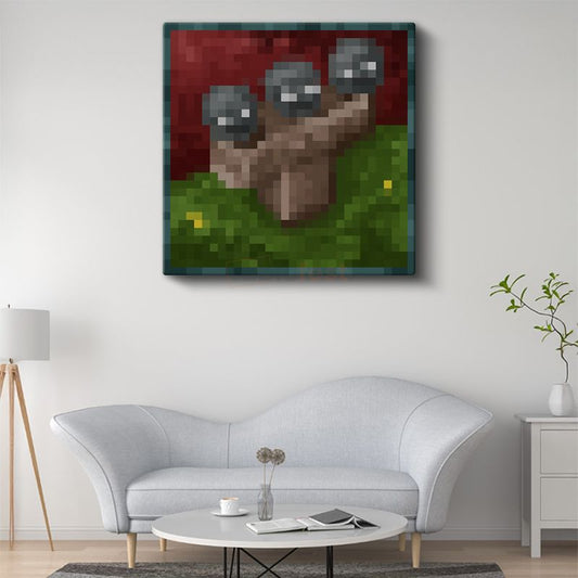 Minecraft - Wither Piksel Kanvas Tablo