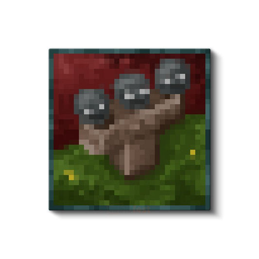 Minecraft - Wither Piksel Kanvas Tablo