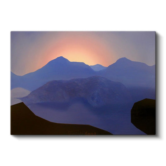 Minecraft - Sunset Dense Kanvas Tablo