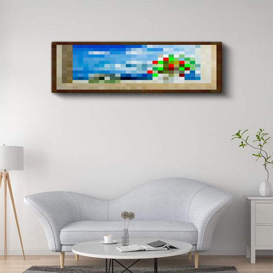 Minecraft - Seaside Piksel Kanvas Tablo