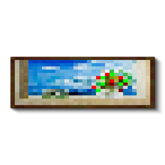 Minecraft - Seaside Piksel Kanvas Tablo