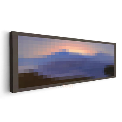 Minecraft - Sunset Dense Piksel Kanvas Tablo