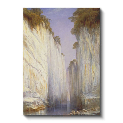 Edward Lear - Petra Kanyonu Kanvas Tablo