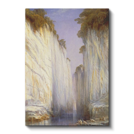 Edward Lear - Petra Kanyonu Kanvas Tablo