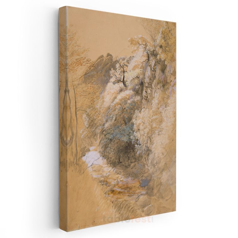 J.M.W. Turner - Kayalık Manzara Kanvas Tablo