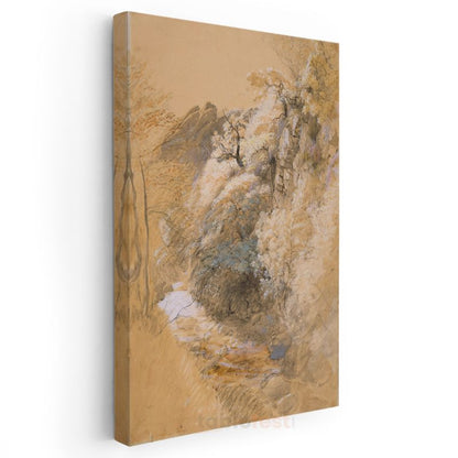 J.M.W. Turner - Kayalık Manzara Kanvas Tablo