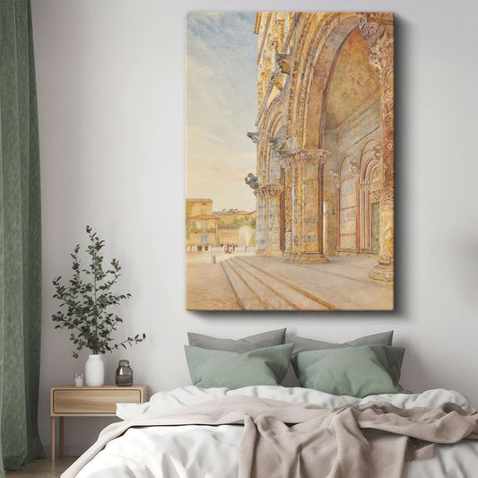 John Ruskin - Katedral Cephesi Kanvas Tablo