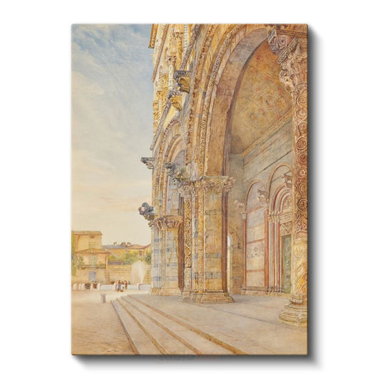 John Ruskin - Katedral Cephesi Kanvas Tablo