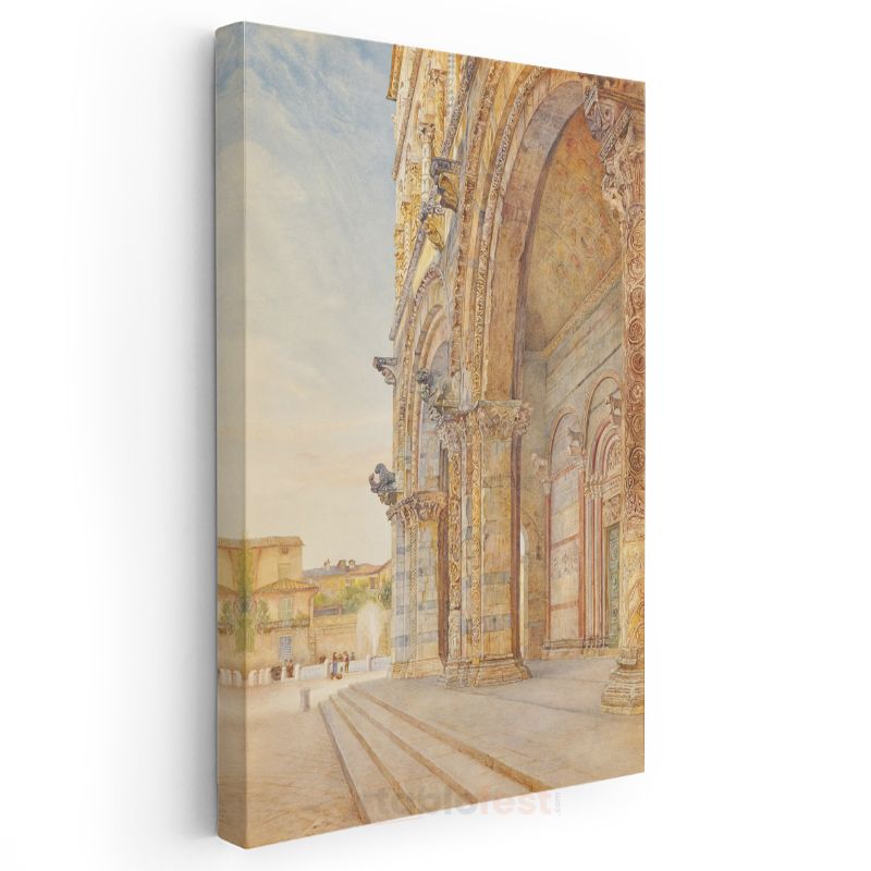 John Ruskin - Katedral Cephesi Kanvas Tablo