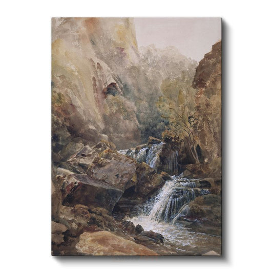 J.M.W. Turner - Dağ Şelalesi Kanvas Tablo