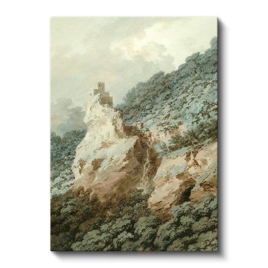 J.M.W. Turner - Tepe Üzerindeki Kale Kalıntıları Kanvas Tablo
