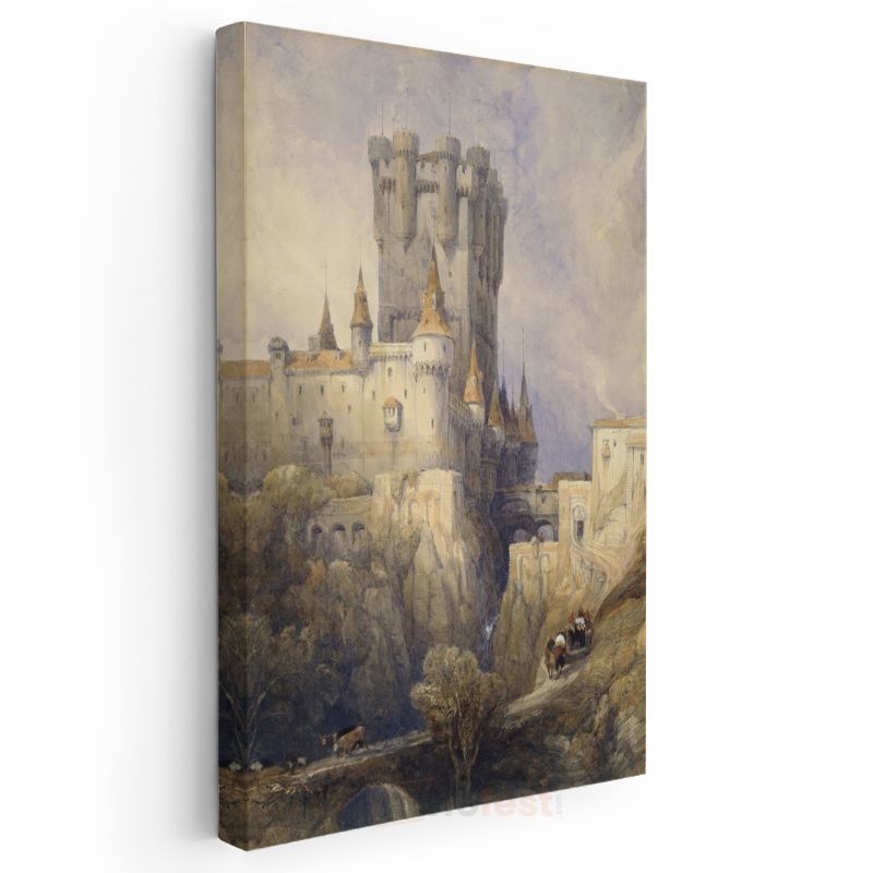 J.M.W. Turner - Segovia Kalesi Kanvas Tablo
