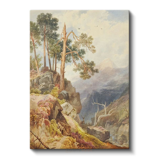 J.M.W. Turner - Dağ Vadisi Manzarası Kanvas Tablo