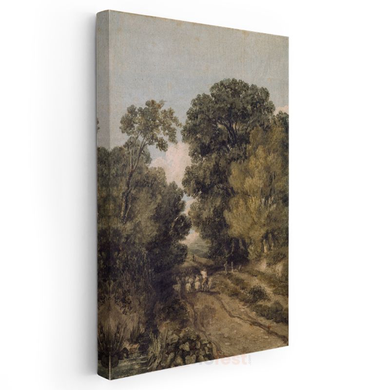 Thomas Gainsborough - Kırsal Patika Kanvas Tablo