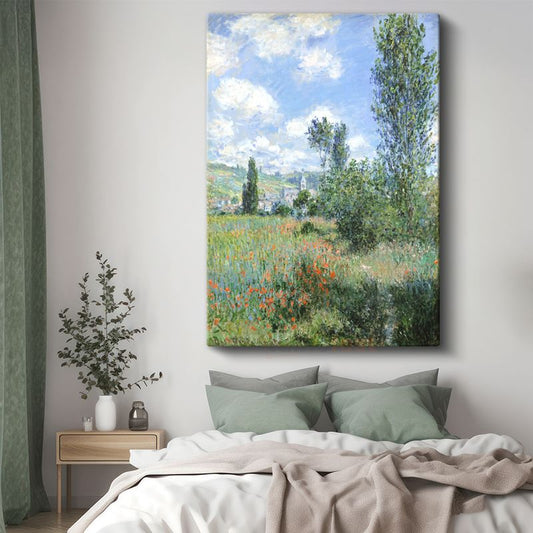 Claude Monet - Gelincik Tarlası Kanvas Tablo