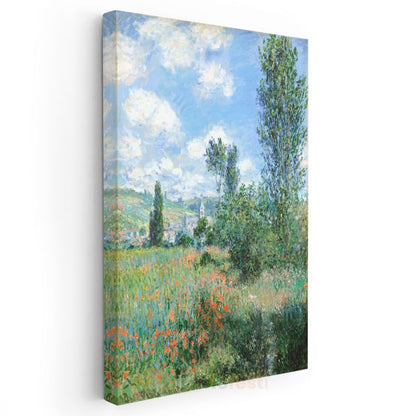 Claude Monet - Gelincik Tarlası Kanvas Tablo