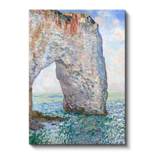 Claude Monet - Étretat'da Manş Denizi Kıyısındaki Kaya Kemeri Kanvas Tablo