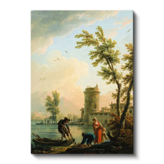 Claude Lorrain - Kıyı Manzarası Kanvas Tablo