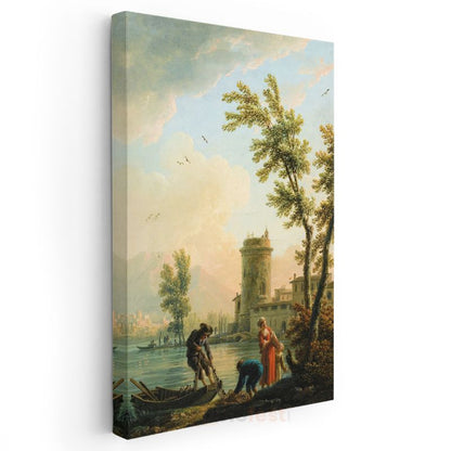 Claude Lorrain - Kıyı Manzarası Kanvas Tablo