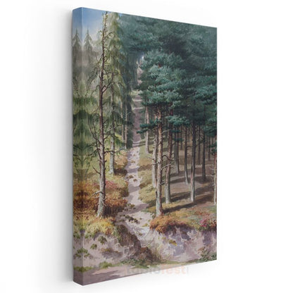 Ivan Shishkin - Orman Patikası Kanvas Tablo