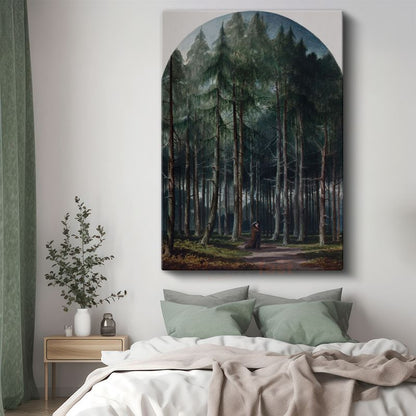Caspar David Friedrich - Orman Derinlikleri Kanvas Tablo