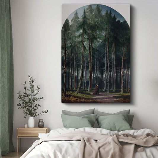 Caspar David Friedrich - Orman Derinlikleri Kanvas Tablo