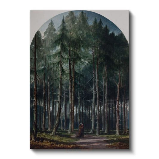 Caspar David Friedrich - Orman Derinlikleri Kanvas Tablo