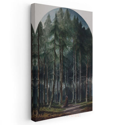 Caspar David Friedrich - Orman Derinlikleri Kanvas Tablo