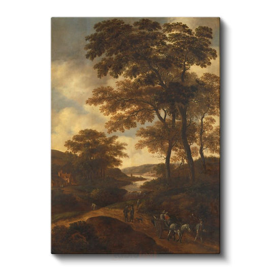Jan van Goyen - Nehir Manzarası Kanvas Tablo
