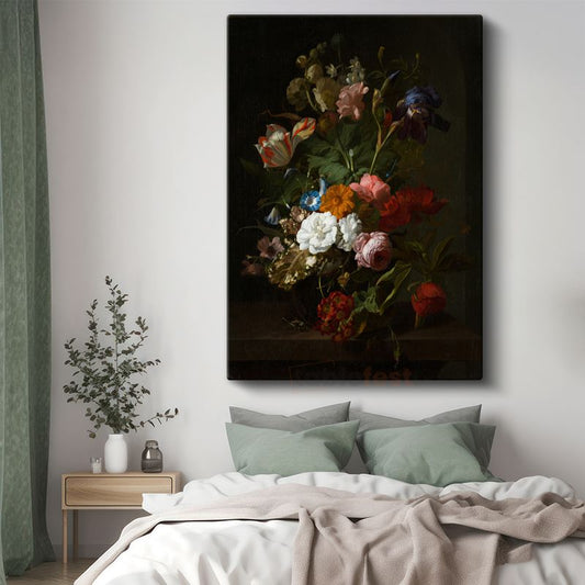 Rachel Ruysch - Çiçek Buketi Kanvas Tablo