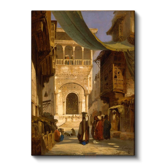 David Roberts - Kahire Sokağı Kanvas Tablo