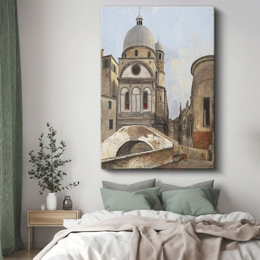 Canaletto - Venedik Kilisesi Kanvas Tablo