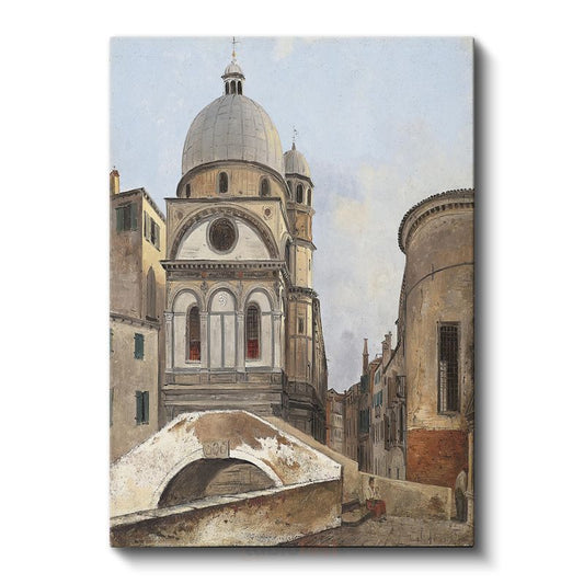 Canaletto - Venedik Kilisesi Kanvas Tablo
